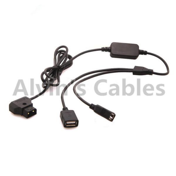 Buy cheap 1.3m DC Power Adapter D-Tap Male to Two USB Female Plug 5V 2A Output Power from wholesalers