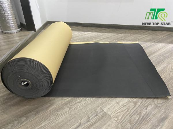 Buy cheap 3mm LVT Self Adhesive Underlay , Solid Wooden Floor Underlay RoHS from wholesalers