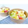 Buy cheap Salad Kraft Paper Takeaway Food Containers PLA Lined Clear Lids from wholesalers