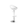 Buy cheap Chrome Base 42*46mm Counter Height Bar Stools White ABS Plastic Hotel High Chair from wholesalers