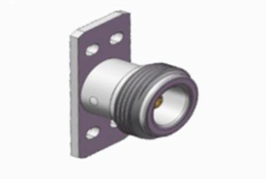 Buy cheap N Female 4-hole Flange RF Coaxial Connector with Microstrip from wholesalers