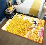 Light Luxury Peacock Pattern Bedroom Blanket Sofa Bedroom And Living Room Floor
