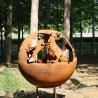 Buy cheap Rustic Red Outdoor Steel Wood Burning Fireplace fire bowl Round Shape from wholesalers