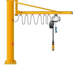 Buy cheap 1 ton Electric Revolving Any Degrees Column Swing Jib Crane For Lifting Cargo from wholesalers