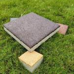Antique Style Water Permeable Ceramic Clay Concrete Paving Brick in Black Grey