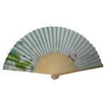 Vintage Chinese Folding Hand Fan Decorative Painted For Wedding Birthday Party