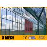 Buy cheap Y Arm Razor Barbed Wire Top Airport Perimeter Fence Akzone Powder Coated 3.6m from wholesalers