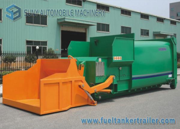 12m3 Tipping Bucket Mobile Refuse Compactor Station With 6x4 Hook Lift Garbage