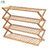Buy cheap Bamboo Wood Foldable Free Installation 4 Tier Shoe Storage Shelf from wholesalers