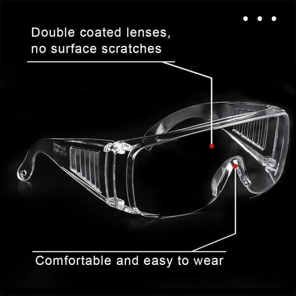 Buy cheap Chemical Resistant PPE Protective Eyewear Safety Glasses Droplet Infection 400nm from wholesalers