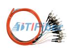 ST Fiber Optic Pigtail Muticore Fiber Cable with OFNP OFNR Jacket