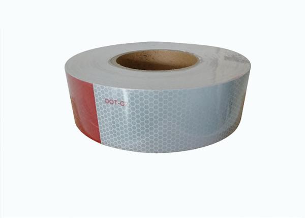 Buy cheap Industrial Emergency Colored Red And Silver Reflective Tape from wholesalers