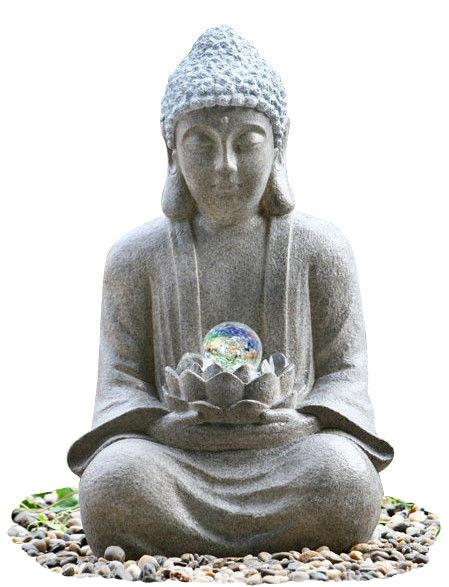 Buy cheap Outdoor Buddha Water Fountain For Garden , Customize Voltage Granite Color from wholesalers