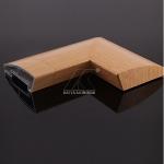 Ajustable Aluminium Handrail Profiles OEM Customize Length Light Wood Grain