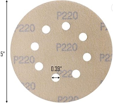 Golden Disc Automotive Sanding Disc Sandpaper Disc Yellow Hook And Loop