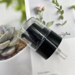 Black Lotion Cream Dispenser Pump 24/400 AS Cap SS316 Spring Outside 0.25ML/T