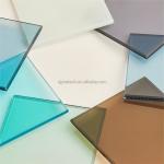 Tempered Light Green PVB Colored Laminated Safety Glass for Kitchen Staircase