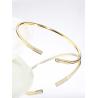 Buy cheap 0.12ct 18K Gold Diamond Bangle 4.0g Open Circle Bangle Set from wholesalers