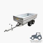 Farm Tractor Trailer With Hot Dip Galvanized; Agriculture Transport Tipping