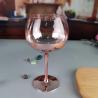 Buy cheap 11cm Dia 2pk Pink Gin Glasses Ion Plated Balloon Crystal Wine Glass from wholesalers