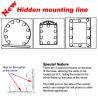Buy cheap Mirror LED Makeup Vanity Lights Stretching Contracting Cable 120 LM 7000K from wholesalers