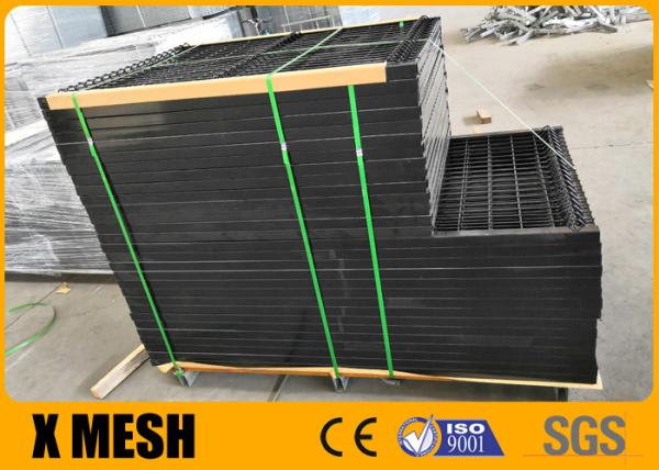Buy cheap 4mm Wire 3m Width Anti Climb Mesh Fence PVC Coated RAL 9005 from wholesalers