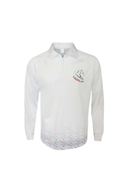 Buy cheap 180GSM 100% Polyester Long Sleeve Men T-SHIRT & POLO Sublimation Printing Gradient Color Pattern from wholesalers