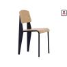 Buy cheap Nordic Minimalism Metal Restaurant Chairs Leather / Wood Seats Library Style from wholesalers