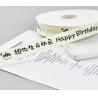 Buy cheap INS Style Rib Beige Birthday Cake Gift Wrap Ribbon English Bouquet Decoration Ribbon from wholesalers
