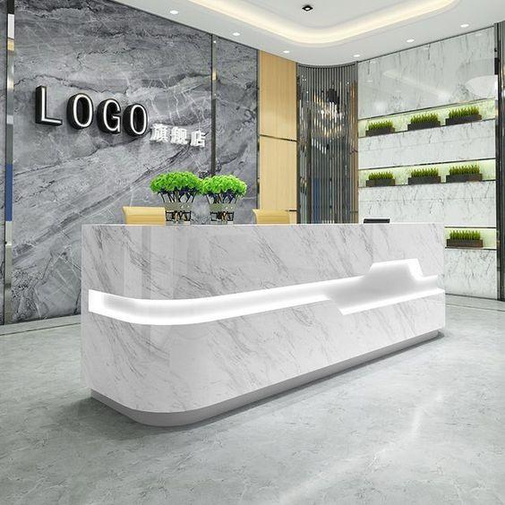 Buy cheap NFS Leadership Office Front Desk Joint Seamless Office Counter Desk from wholesalers
