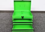 14" Green 2 Drawer Concertina Cantilever Tool Box For Auto Reparing