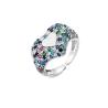 Buy cheap Heart Shape 925 Sterling Silver Rings Micro Pave CZ Cubic Zirconia Engagement Rings from wholesalers
