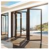 Buy cheap Skate Large-Scale Aluminum Thermal Break Black Aluminium Alloy Bi-Fold Doors for Glass from wholesalers