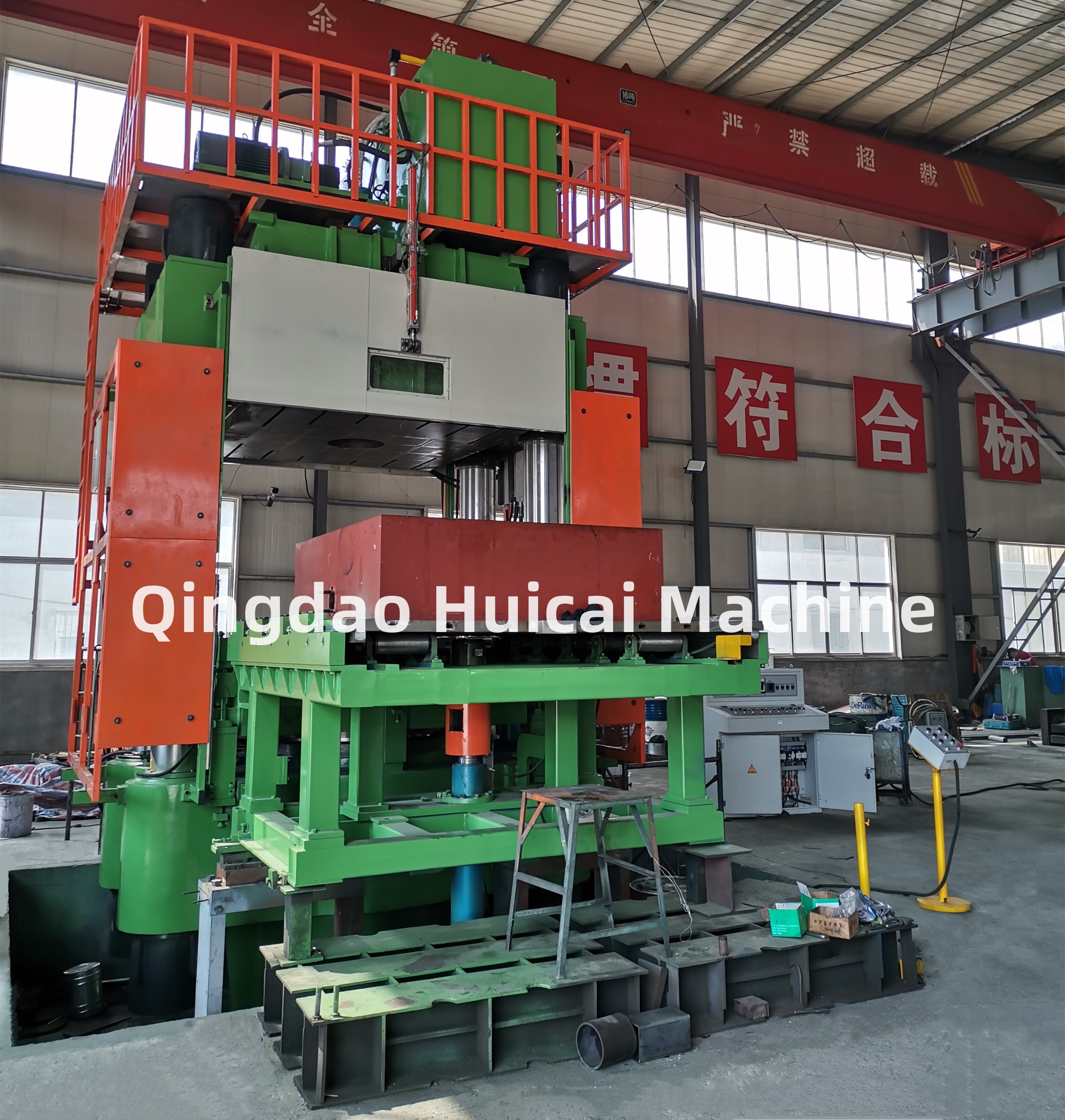 Solid Tyre Press Machine with 600mm Piston Stroke and Fully Automatic PLC Control