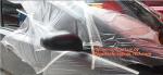 HDPE taped paint masker film, masking plastic film with tape, masking plastic