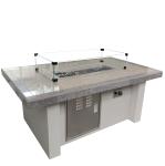 50,000BTU Auto-Ignition Propane Outdoor Natural Gas Firepit Rectangular Garden
