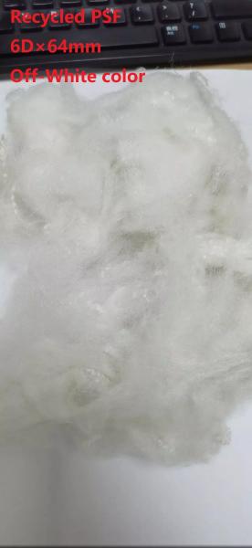 6D×64mm Polyester Staple Fiber 100% Polyester Chip Raw Material Round Synthetic