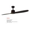 Buy cheap 52" Solid Wood Power 220v DC Motor Coffee Remote Control Ceiling Fan Light from wholesalers