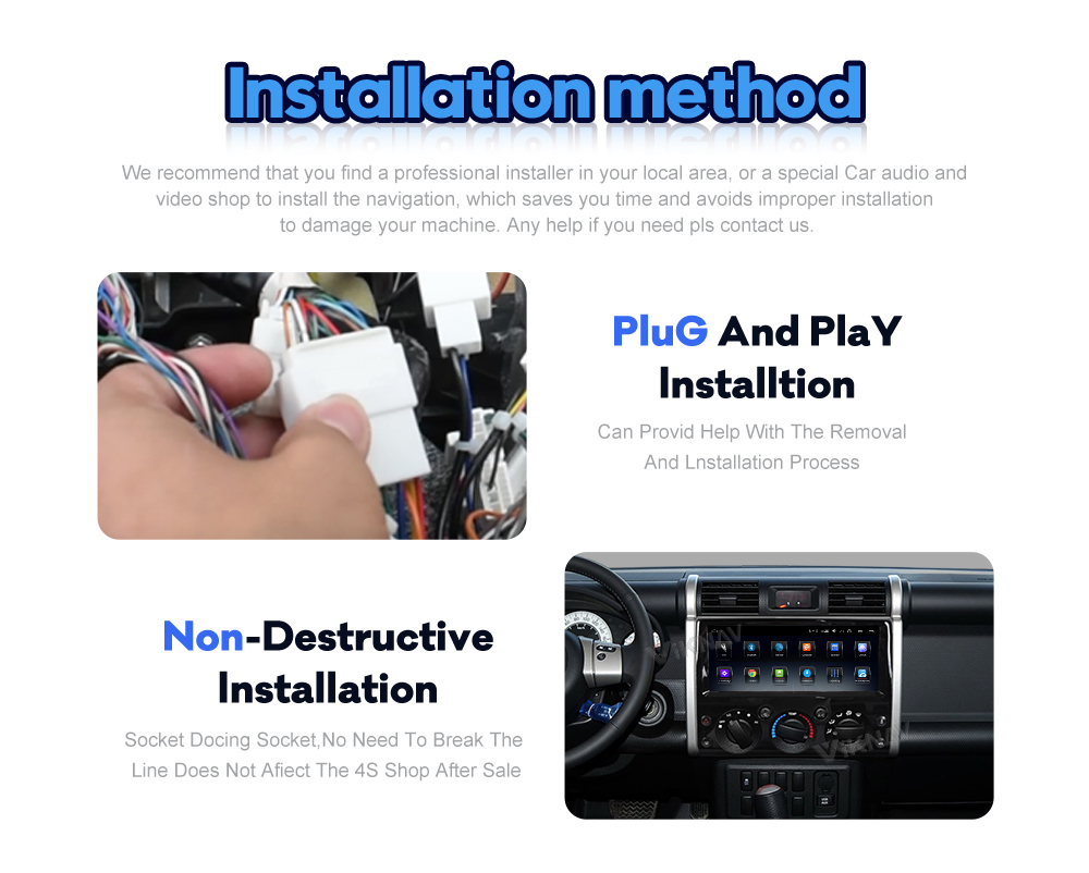 8 Core 128GB Car Multimedia Player For Toyota FJ Land Cruiser 2007-2017
