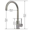 Buy cheap Steel 316 Kitchen Faucet 360 Degree Swivel Stainless Steel Kitchen Sink Faucet one Handle Hot and Cold Mixer Sink Faucet from wholesalers