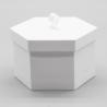 Buy cheap Hexagon Shape Recyclable White Cardboard Tube Boxes For Cosmetic Gift from wholesalers