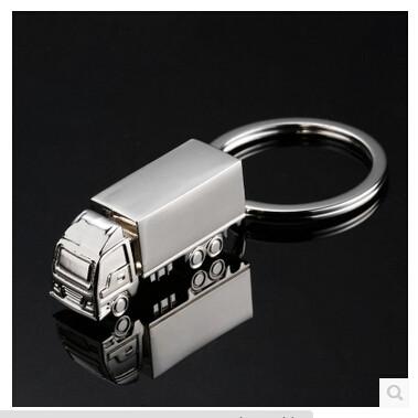 Buy cheap engraved logo metal truck car keychain keyrings from wholesalers