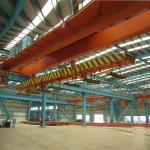 Steel Factory Use 10ton ~ 50ton electromagnet bridge crane with carrier beam