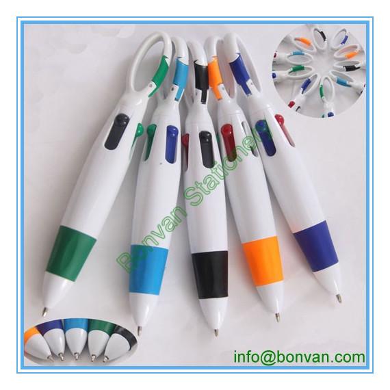 Buy cheap Multicolor 4 in 1 plastic ballpen, 4 in 1 promotional pen from wholesalers