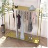 Buy cheap Factory Custom Color Size Gold Clothing Rack Modern Boutique Display Rack Gold Display Rack from wholesalers