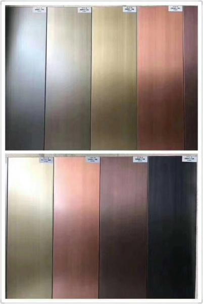Antique Bronze Brass Hairline Stainless Steel Color Sheets Manufacturer In