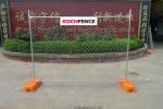 60x60mm Temp Chain Link Fence , Hot Dipped Galvanized Temporary Fence Bracing