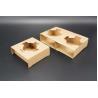 Buy cheap Disposable Take Away Cardboard Paper Cup Holder Boba Bubble Tea Paper Cup Holder from wholesalers