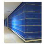 Blue Fire Roller Curtain Flame Retardant Durable Heat Resistant