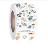 Buy cheap Plant Flower Pattern Rectangular Adhesive Label Sticker 40*100mm for Gift Box from wholesalers